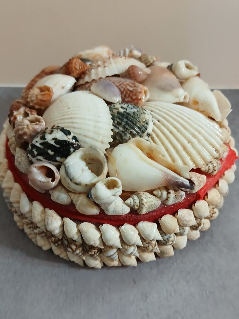 Two Vintage Handmade Seashell Decorated Trinket Boxes-Coastal-Nautical - Picture 2 of 10
